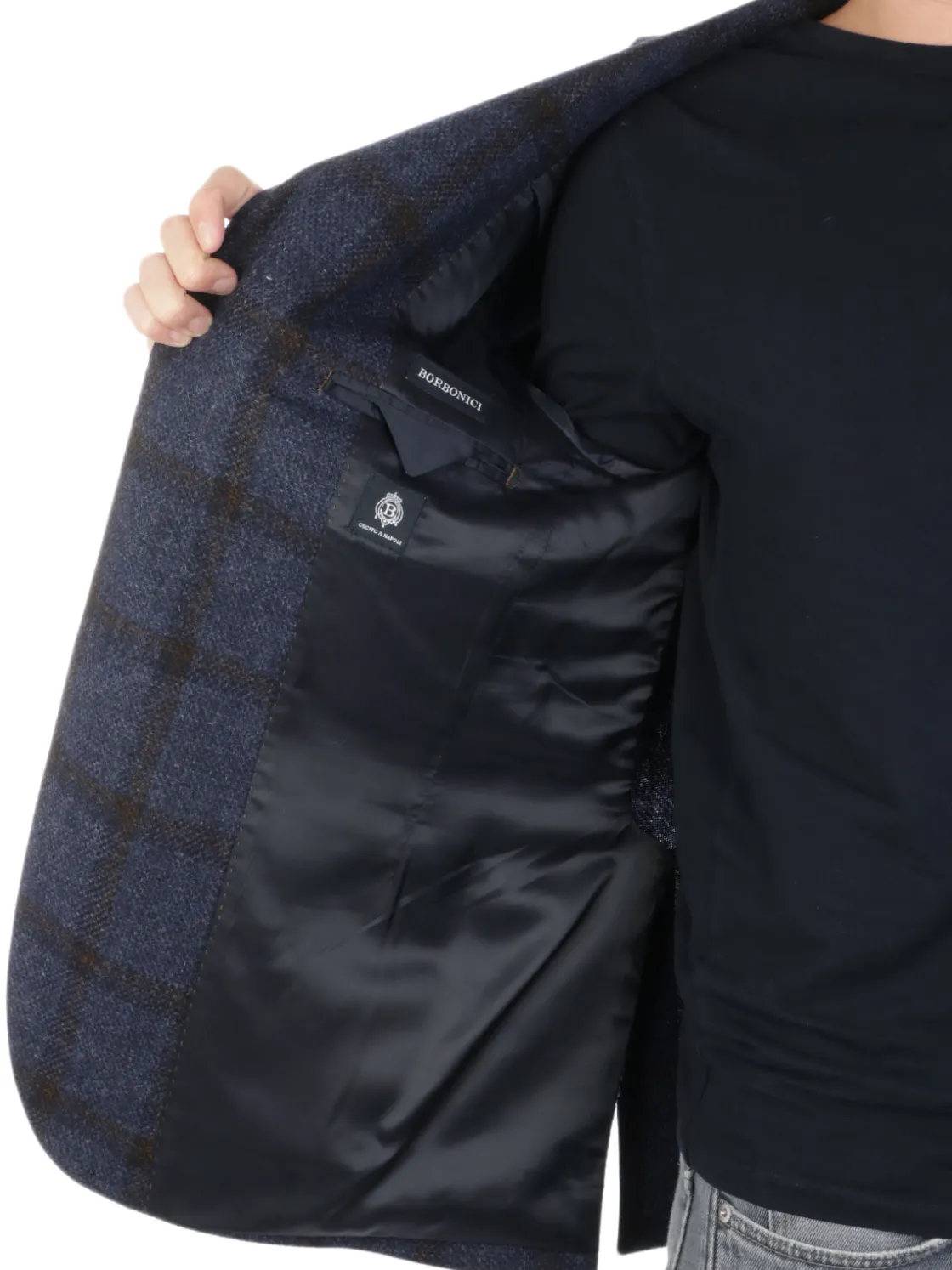 Borbonici | Giacca Uomo Finestrata in Lana>Uomo Blazer E Giacche
