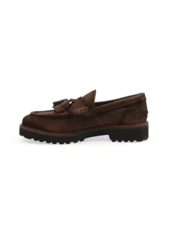 Botti | Mocassino Uomo in Suede con Nappine>Uomo Mocassini