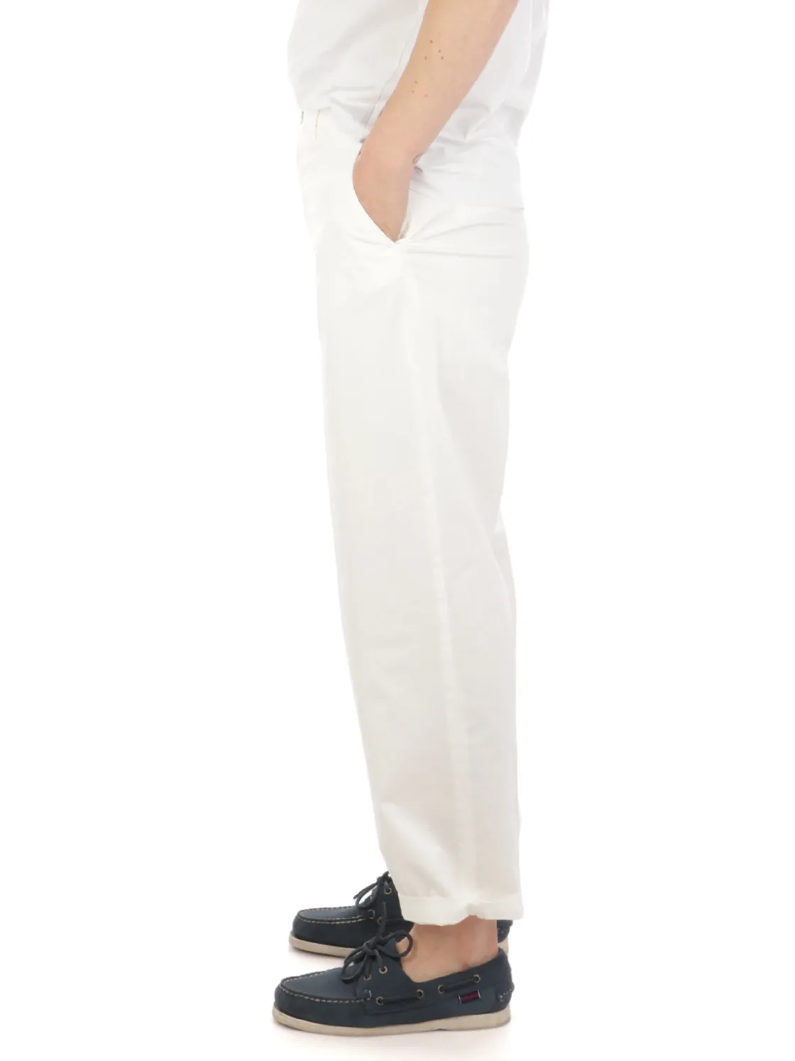 Briglia 1949 | Pantaloni Donna a Ovetto in Cotone Stretch>Donna Pantaloni
