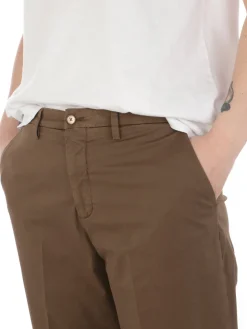 Briglia 1949 | Pantaloni Donna a Ovetto in Cotone Stretch><noscript><img width=