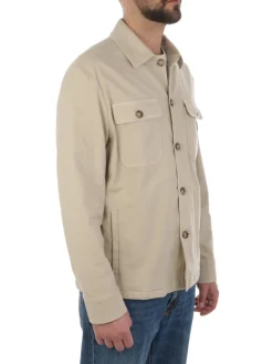 Brooksfield | Overshirt Uomo in Cotone e Lino>Uomo Camicie