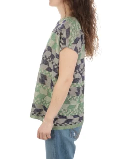 B.YU | T-Shirt Donna Boxy Lurex>Donna T-Shirts