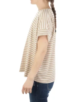B.YU | T-Shirt Donna Girocollo Riga Lurex>Donna T-Shirts