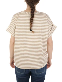 B.YU | T-Shirt Donna Girocollo Riga Lurex>Donna T-Shirts
