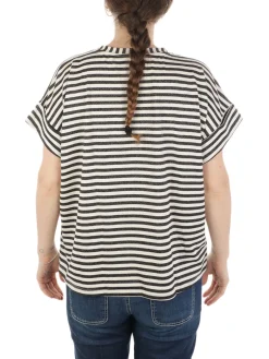 B.YU | T-Shirt Donna Girocollo Riga Lurex>Donna T-Shirts
