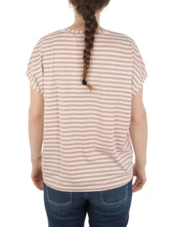 B.YU | T-Shirt Donna Scollo a V Riga Lurex>Donna T-Shirts