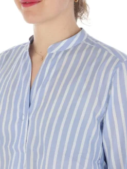Caliban | Camicia Donna in Cotone a Righe><noscript><img width=