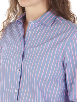 Caliban | Camicia Donna in Cotone a Righe><noscript><img width=