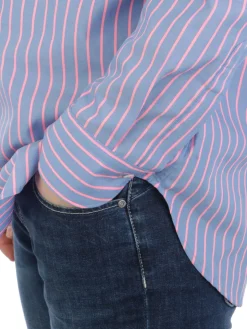 Caliban | Camicia Donna in Cotone a Righe><noscript><img width=