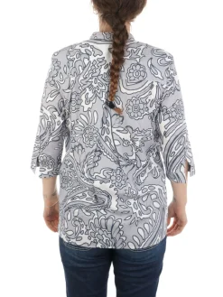 Caliban | Camicia Donna Paisley in Cotone>Donna Camicie