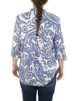 Caliban | Camicia Donna Paisley in Cotone>Donna Camicie