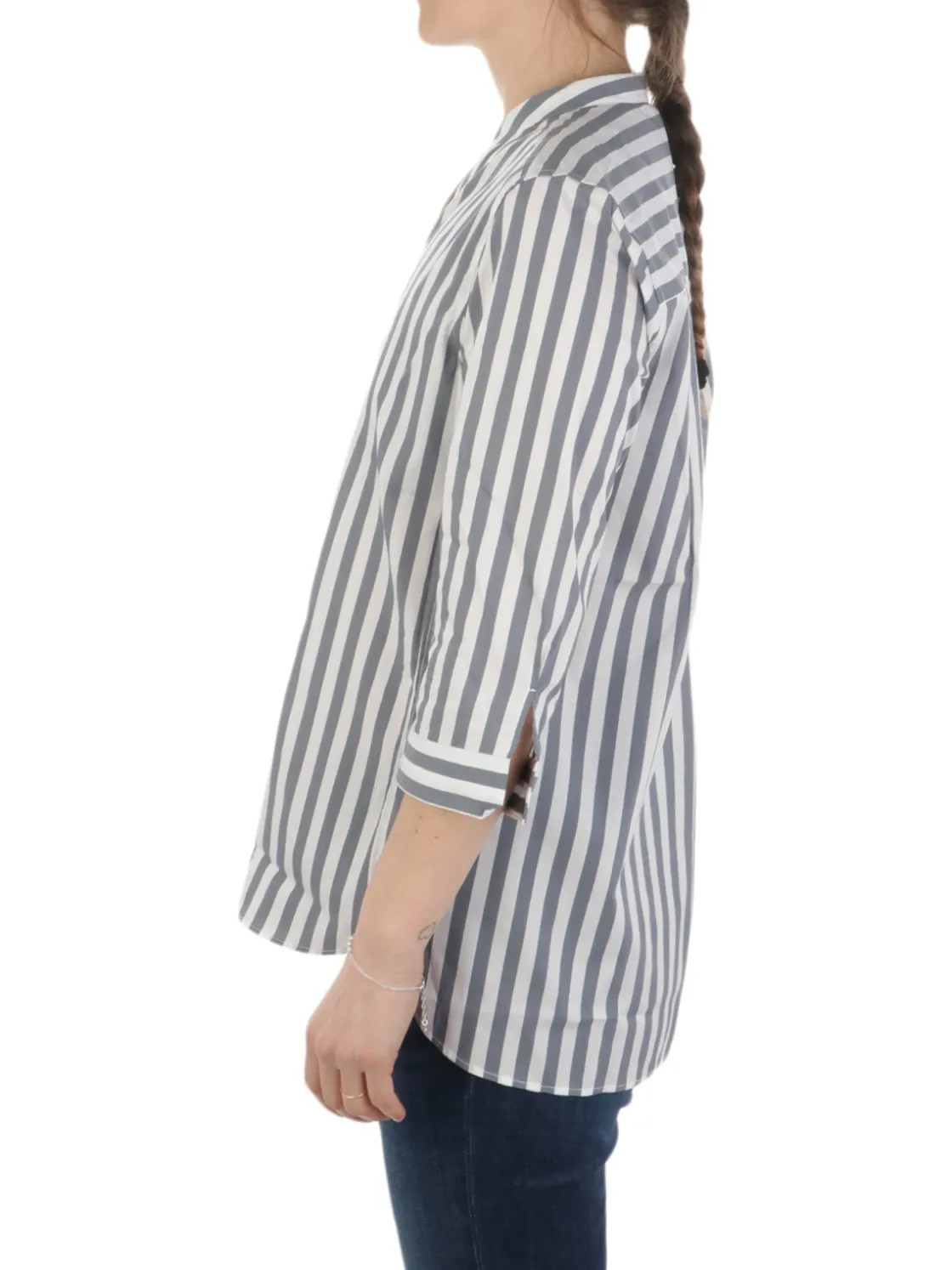Caliban | Camicia Donna Riga Bretone Stretch>Donna Camicie