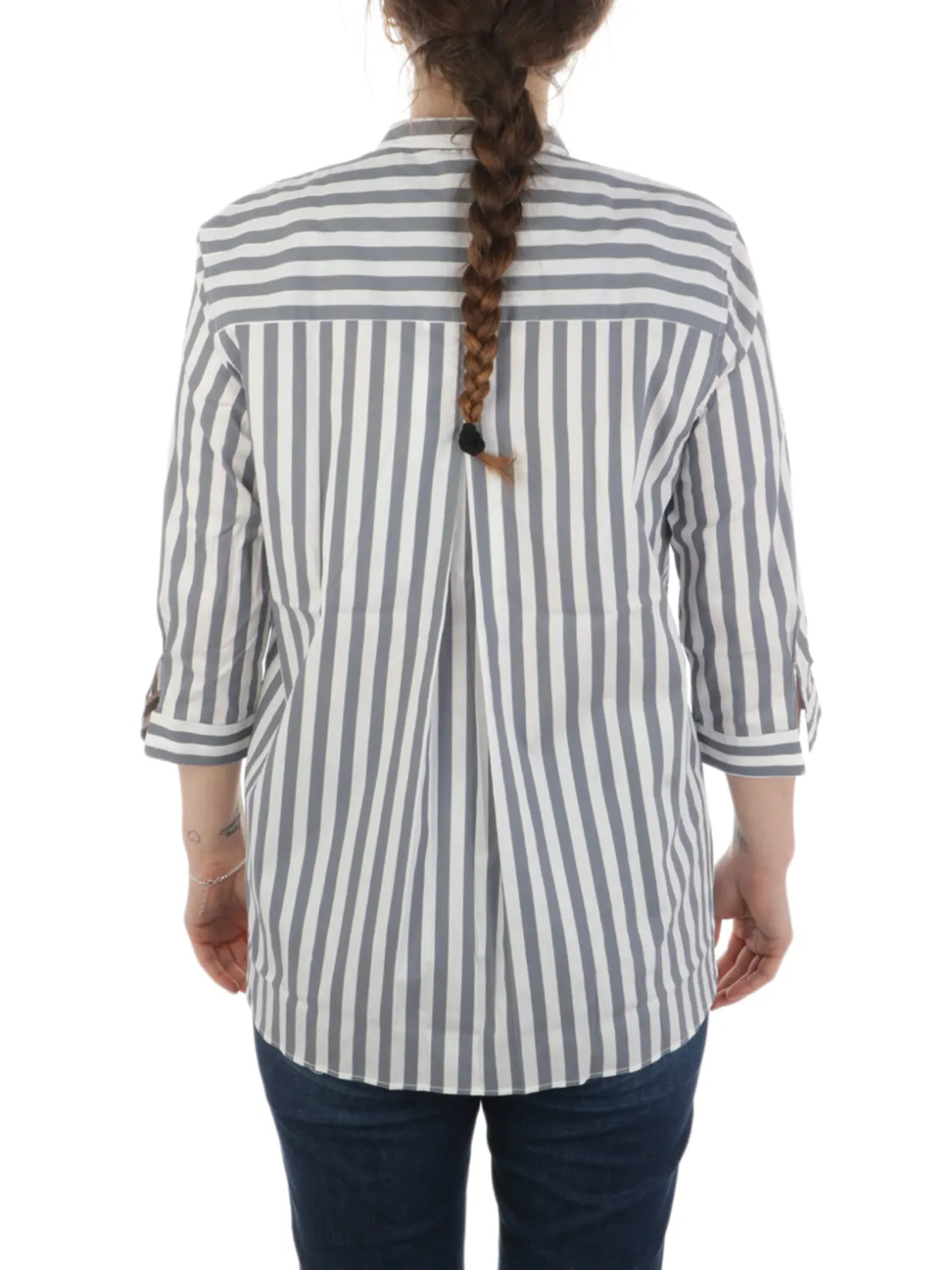 Caliban | Camicia Donna Riga Bretone Stretch>Donna Camicie