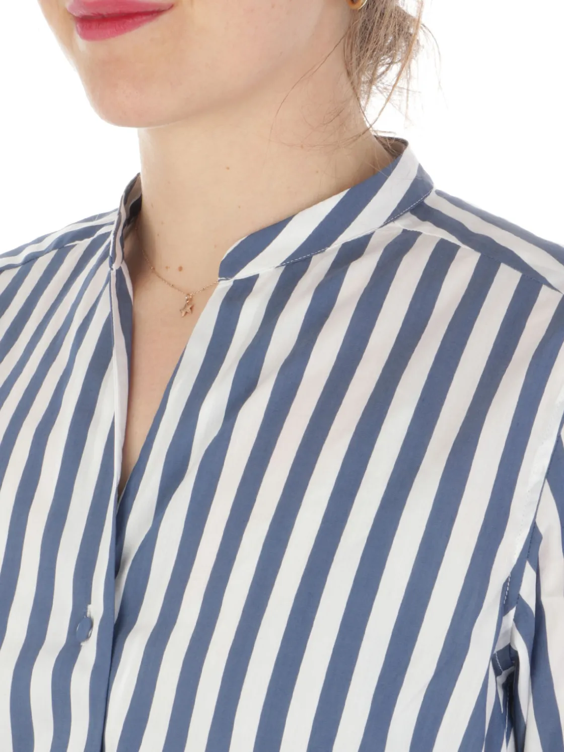 Caliban | Camicia Donna Riga Bretone Stretch>Donna Camicie
