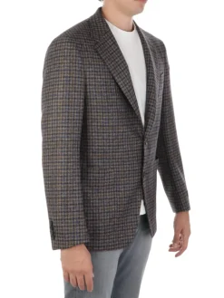 Canali | Giacca Uomo Foderata in Lana a Quadretti>Uomo Blazer E Giacche
