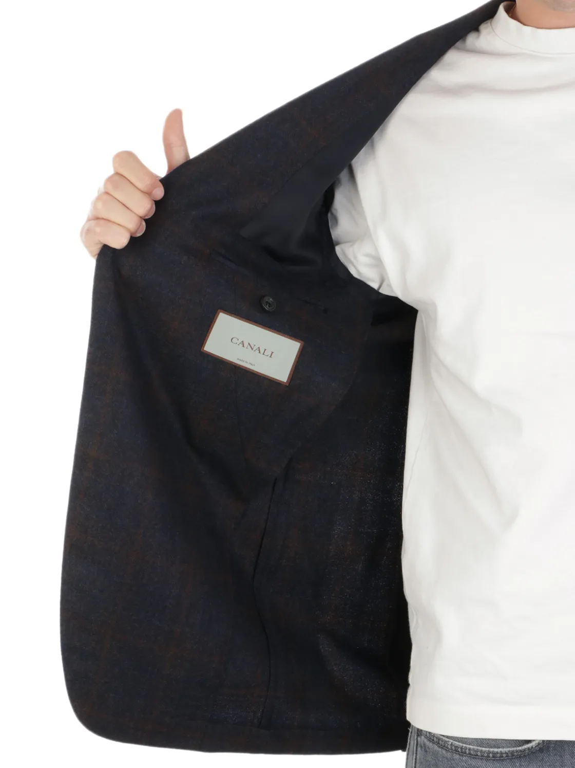 Canali | Giacca Uomo Foderata in Lana e Seta>Uomo Blazer E Giacche