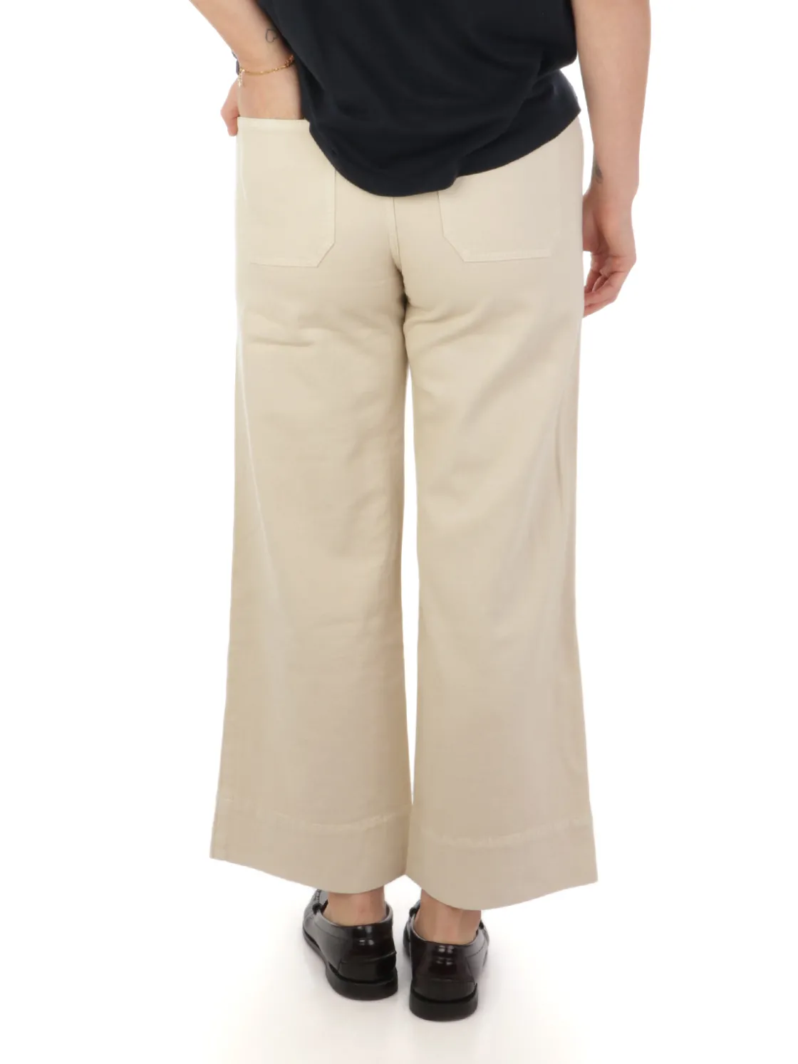 Cigala’s CIGALA'S | Pantaloni Donna Palazzo Crop Dyed>Donna Pantaloni