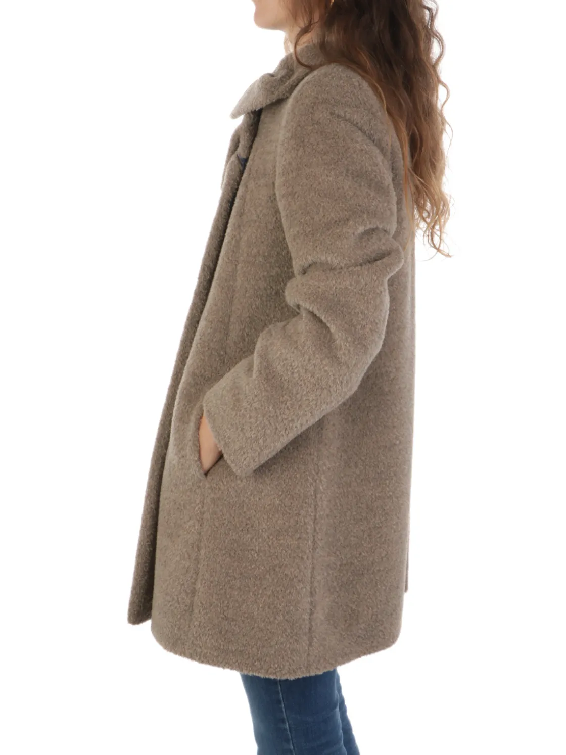 Cinzia Rocca | Cappotto Corto Donna in Lana e Alpaca>Donna Cappotti E Trench