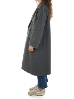 Cinzia Rocca | Cappotto Donna Doppiopetto in Lana e Cashmere>Donna Cappotti E Trench