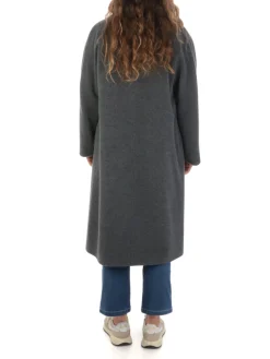 Cinzia Rocca | Cappotto Donna Doppiopetto in Lana e Cashmere>Donna Cappotti E Trench