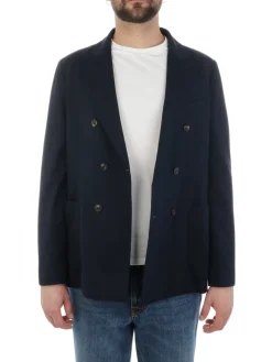 Circolo 1901 | Giacca Doppiopetto Uomo in Cotone Piqué><noscript><img width=