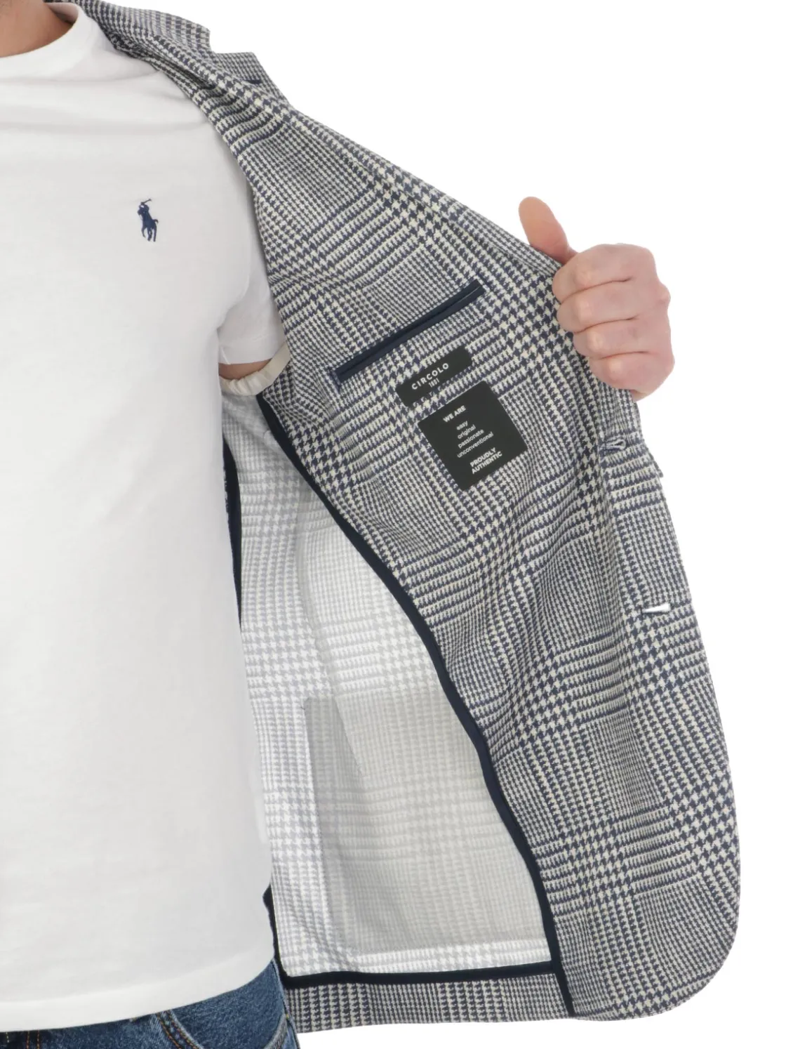 Circolo 1901 | Giacca Uomo in Cotone Principe di Galles>Uomo Blazer E Giacche