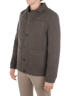 Circolo 1901 | Work Jacket Uomo in Lana Herringbone>Uomo Giubbotti E Piumini