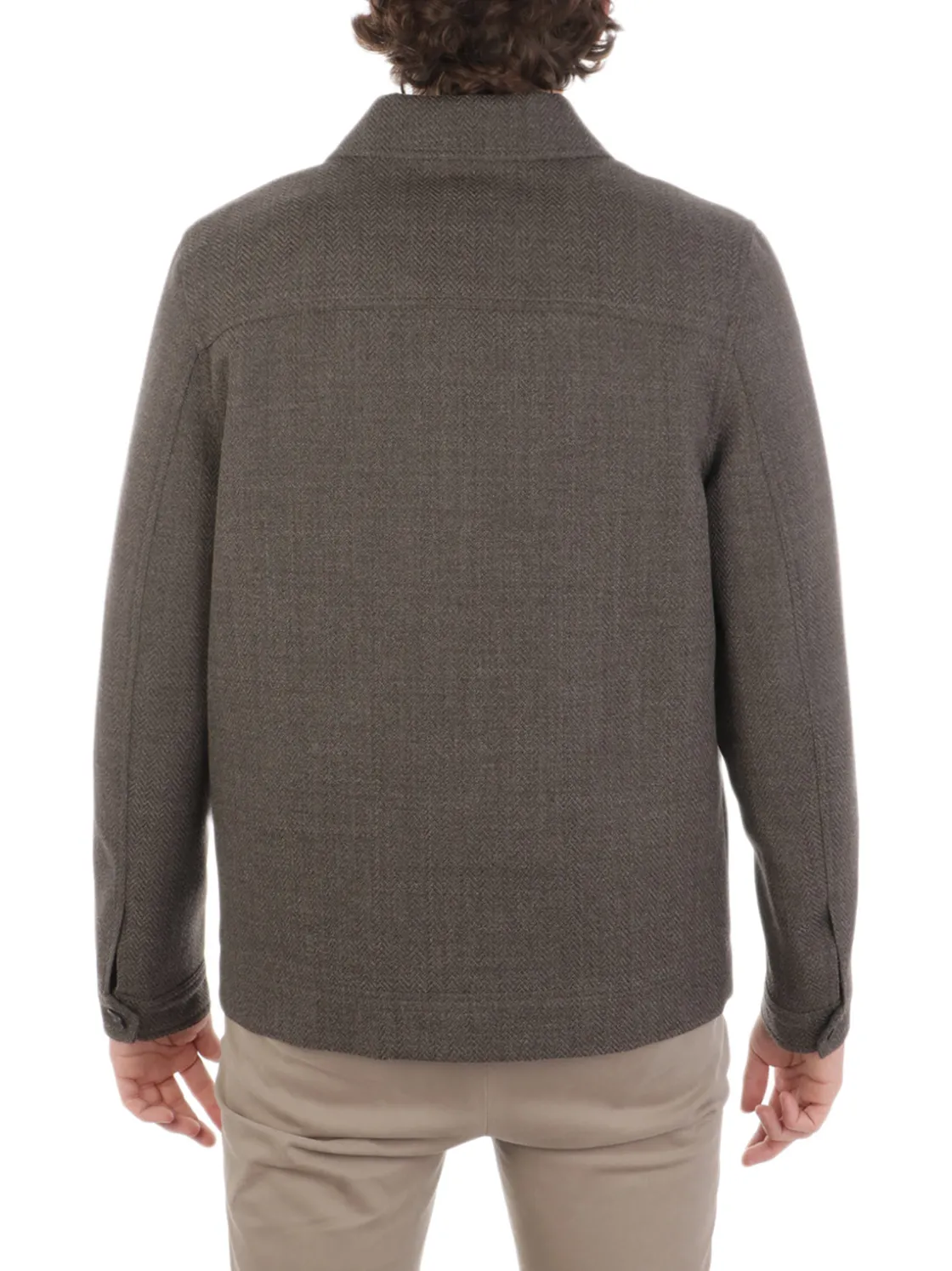 Circolo 1901 | Work Jacket Uomo in Lana Herringbone>Uomo Giubbotti E Piumini