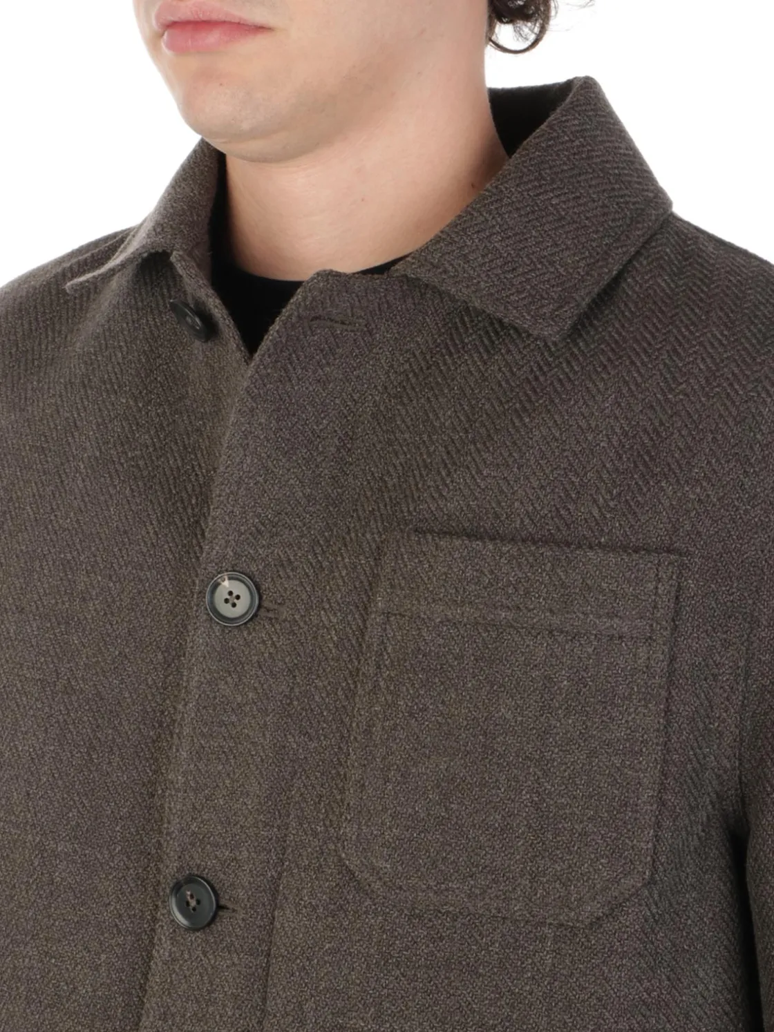 Circolo 1901 | Work Jacket Uomo in Lana Herringbone>Uomo Giubbotti E Piumini