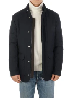 Corneliani | Caban Uomo Imbottito in Viscosa>Uomo Cappotti E Trench