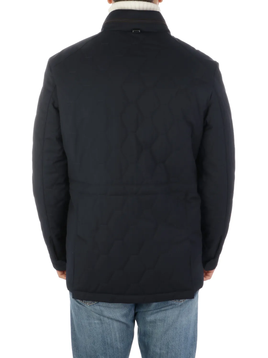 Corneliani | Caban Uomo Imbottito in Viscosa>Uomo Cappotti E Trench