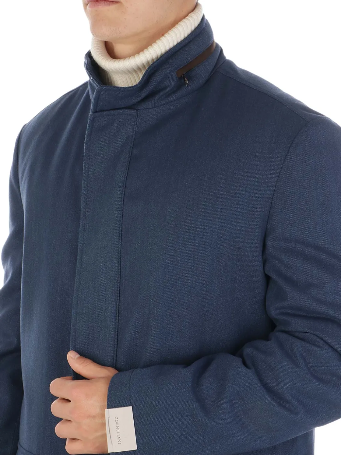 Corneliani | Caban Uomo in Lana Ecosostenibile>Uomo Giubbotti E Piumini