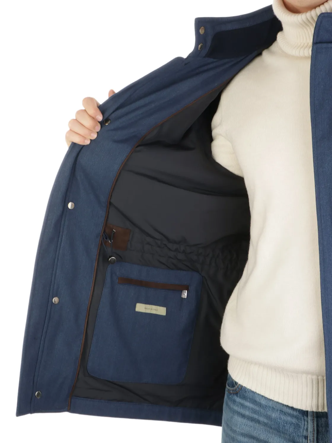 Corneliani | Caban Uomo in Lana Ecosostenibile>Uomo Giubbotti E Piumini
