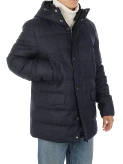 Corneliani | Caban Uomo Trapuntato in Lana>Uomo Cappotti E Trench