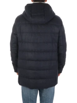 Corneliani | Caban Uomo Trapuntato in Lana>Uomo Cappotti E Trench