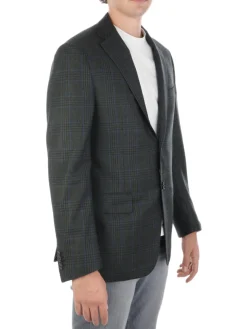 Corneliani | Giacca Uomo in Lana Vergine Finestrata>Uomo Blazer E Giacche