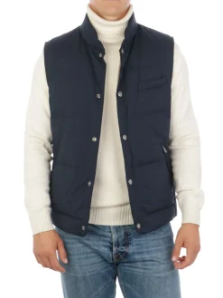 Corneliani | Gilet Uomo Imbottito in Piumino>Uomo Gilet E Smanicati