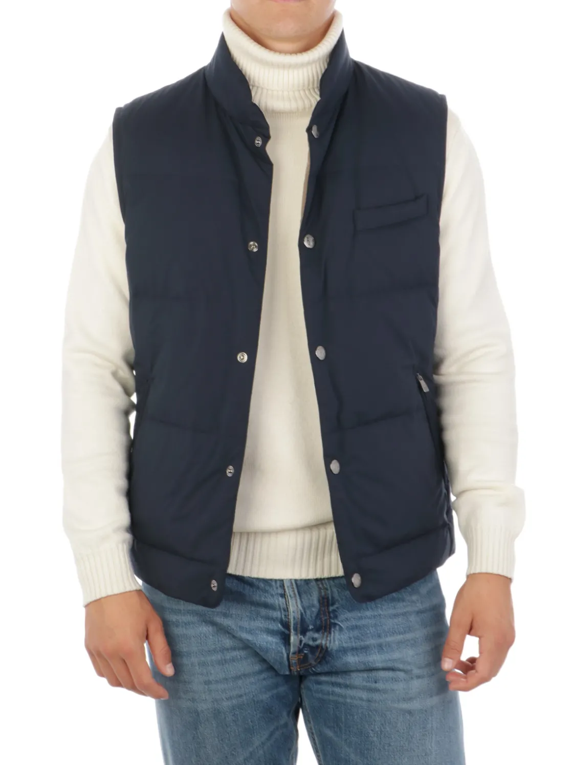Corneliani | Gilet Uomo Imbottito in Piumino>Uomo Gilet E Smanicati