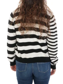 Crochè Croche | Giacca Bottoni A Righe>Donna Maglie