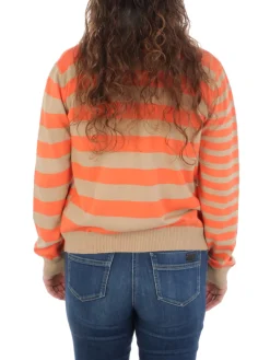 Crochè Croche | Giacca Bottoni A Righe>Donna Maglie