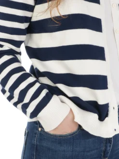 Crochè Croche | Giacca Bottoni A Righe><noscript><img width=