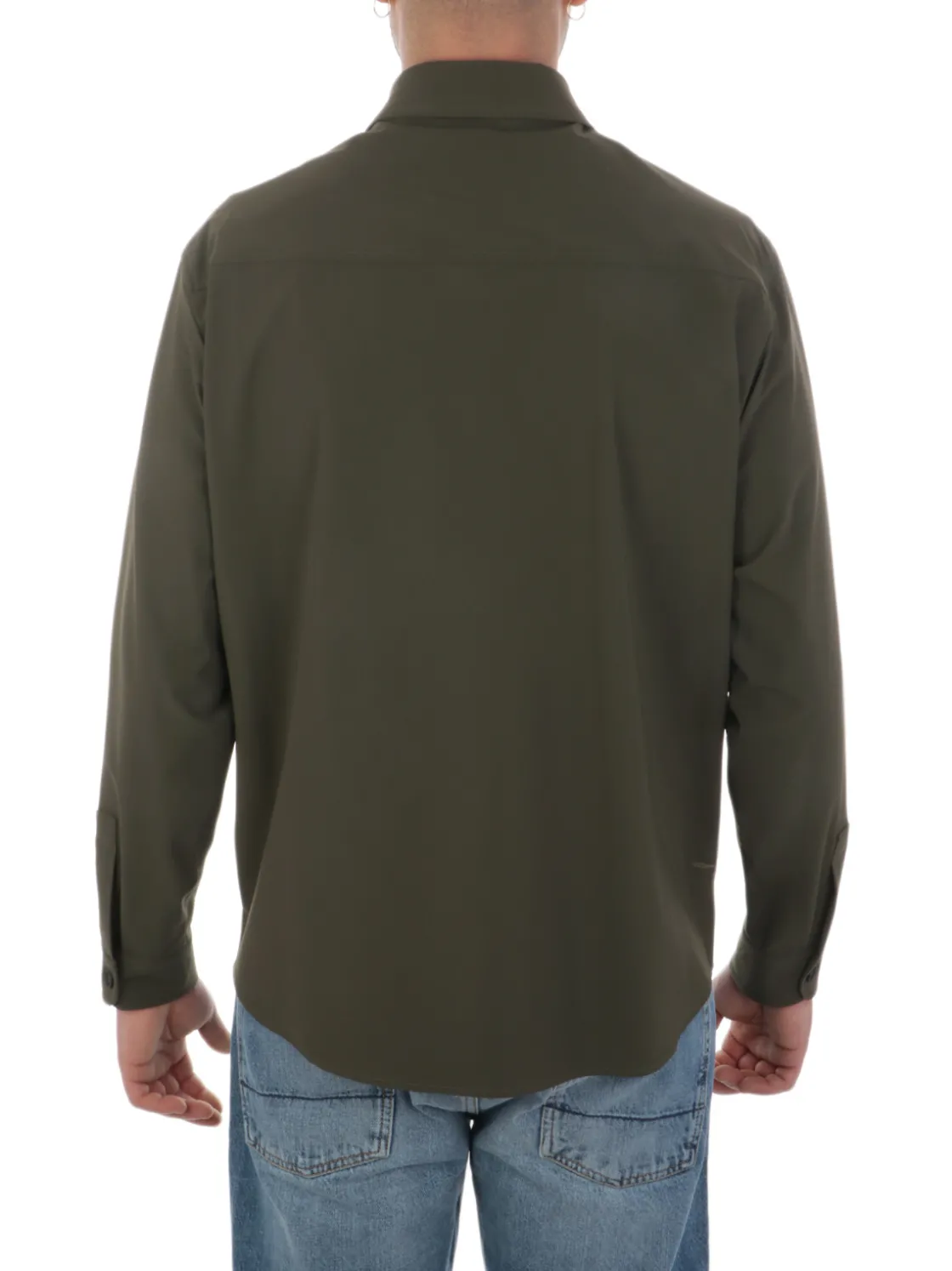 Cruna | Overshirt Uomo Osaka Stretch>Uomo Camicie