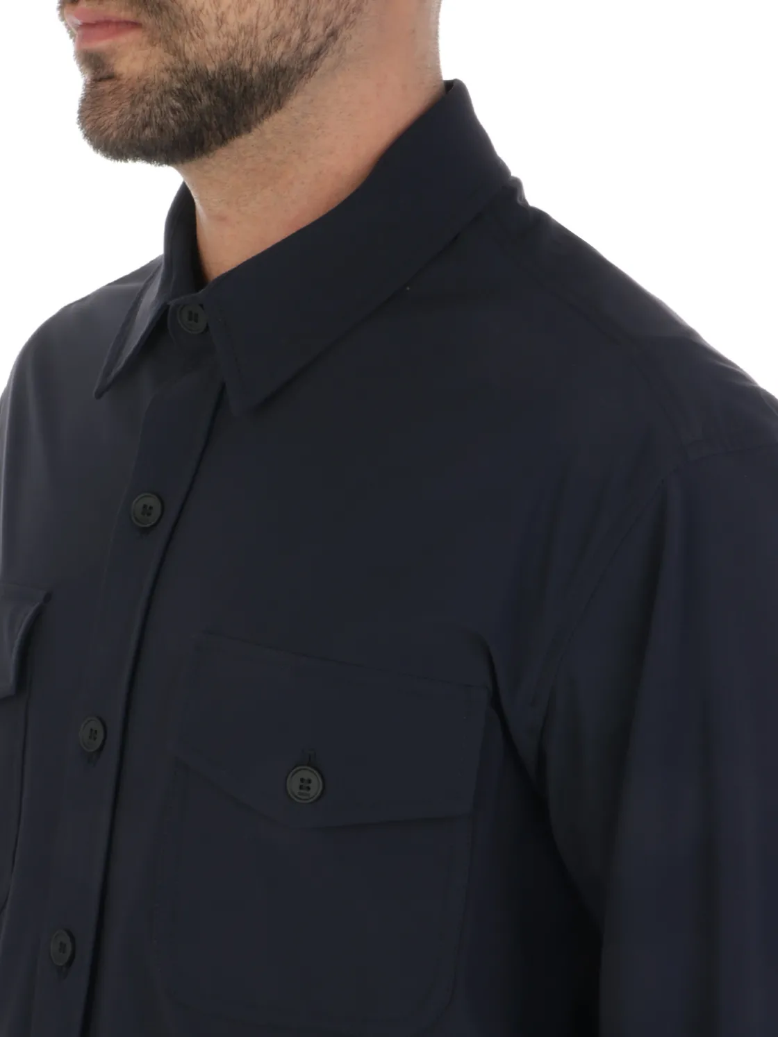 Cruna | Overshirt Uomo Osaka Stretch>Uomo Camicie