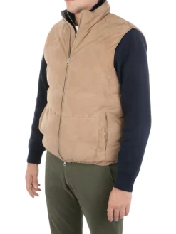 D'Amico | Gilet Uomo Gennaro in Camoscio>Uomo Gilet E Smanicati