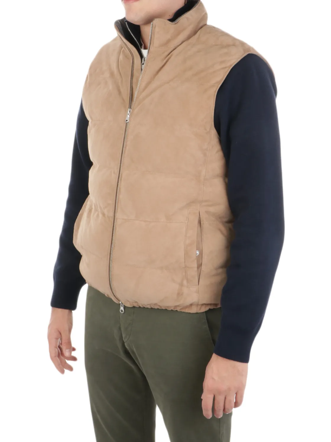 D'Amico | Gilet Uomo Gennaro in Camoscio>Uomo Gilet E Smanicati