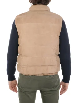 D'Amico | Gilet Uomo Gennaro in Camoscio>Uomo Gilet E Smanicati