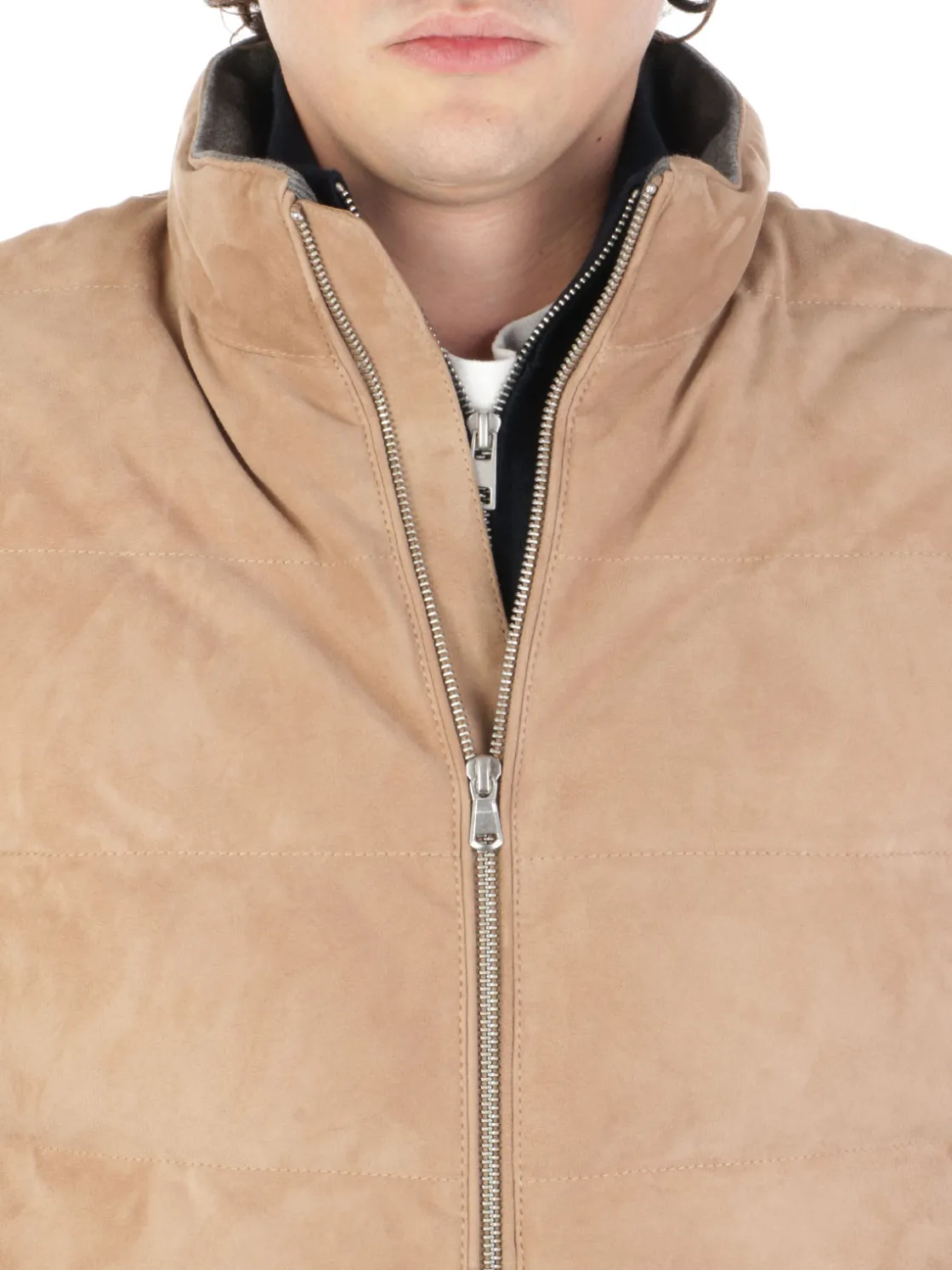 D'Amico | Gilet Uomo Gennaro in Camoscio>Uomo Gilet E Smanicati
