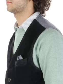 D'Amico | Gilet Uomo in Suede>Uomo Gilet E Smanicati