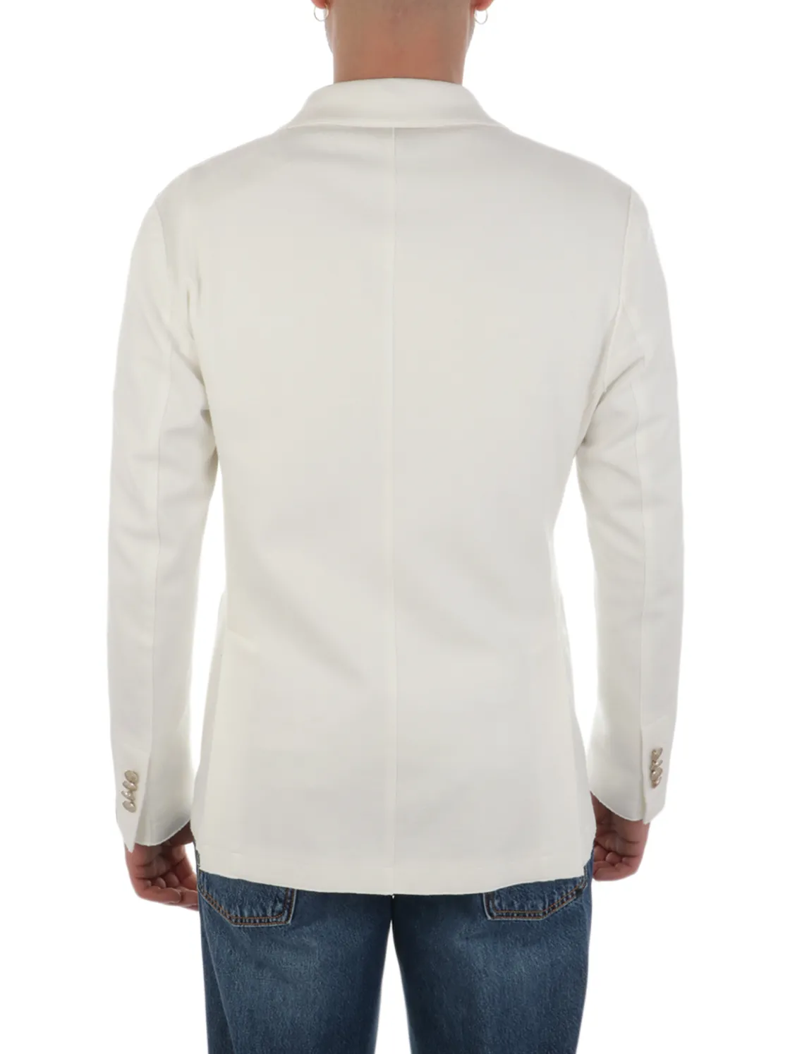 Eleventy | Giacca Doppiopetto Uomo in Cotone Stretch>Uomo Blazer E Giacche