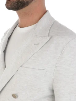 Eleventy | Giacca Doppiopetto Uomo in Cotone Stretch><noscript><img width=